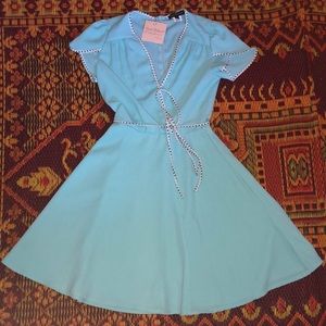 NWT Smak Parlour Blue 50’s Pin Up Dress